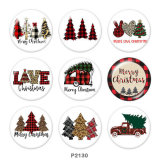 Painted metal 20mm snap buttons  Christmas   love  DIY jewelry  glass snaps buttons