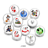 Painted metal 20mm snap buttons  Cartoon  Halloween   DIY jewelry