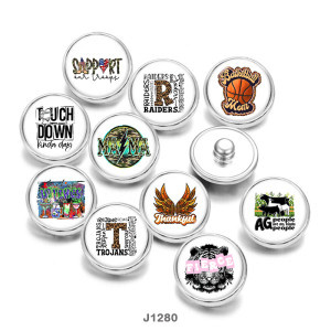 Painted metal 20mm snap buttons  Basketbal   MAMA   DIY jewelry  glass  snaps  buttons