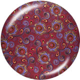 Painted metal 20mm snap buttons  Pattern   DIY jewelry