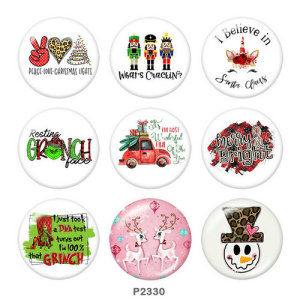 Painted metal 20mm snap buttons  Christmas  Car  Snowman  DIY jewelry   glass  snaps buttonDeer