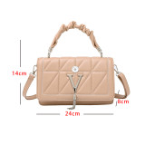 Single shoulder messenger small square bag fit 18mm snap button jewelry