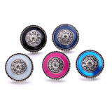 20MM  rhinestone design enamel  Metal snap buttons