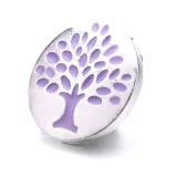 20MM  life Tree design enamel  Metal snap buttons