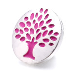 20MM  life Tree design enamel  Metal snap buttons