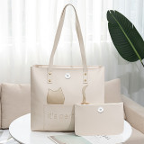 Single-shoulder large-capacity fashion handbag tote bag fit 18mm snap button jewelry
