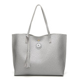 Single-shoulder large-capacity fashion handbag tote bag fit 18mm snap button jewelry