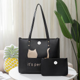 Single-shoulder large-capacity fashion handbag tote bag fit 18mm snap button jewelry