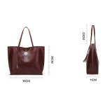 Women's tote bag large capacity women's single shoulder bag fit 18mm snap button jewelry