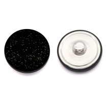 20MM  Curved shiny metal buttons with Alloy backing snap buttons
