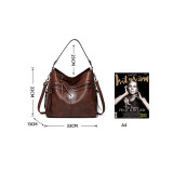 Handbag fashion one-shoulder retro large-capacity messenger bag fit 18MM snap chunks
