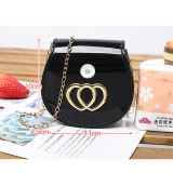 Fashion women's jelly bag girl heart mini shell bag fresh and sweet cute shoulder bag fit 18mm snap button jewelry
