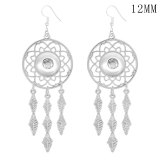 Dream Catcher Earring Material Copper Zinc Alloy Earrings charms fit  12MM snap button jewelry