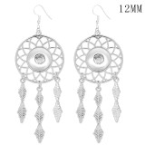 Dream Catcher Earring Material Copper Zinc Alloy Earrings charms fit 12MM snap button jewelry