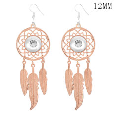 Dream Catcher Earring Material Copper Zinc Alloy Earrings charms fit  12MM snap button jewelry