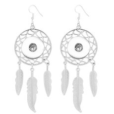 Dream Catcher Earring Material Copper Zinc Alloy Earrings charms fit  18 20MM snap button jewelry