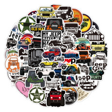50pcs Car graffiti stickers decorative suitcase notebook waterproof detachable stickers