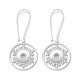 Christmas snowflake tree of life daisy Earring Material Copper Zinc Alloy Earrings charms fit  18 20MM snap button jewelry