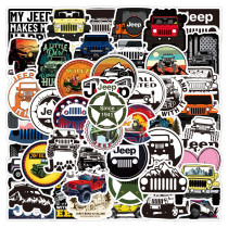 50pcs Car graffiti stickers decorative suitcase notebook waterproof detachable stickers
