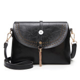 Retro style shell tassel bag fashion retro trend women's shoulder bag fit 18mm snap button jewelry