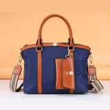 Fashion all-match large-capacity Oxford cloth mother and child bag shoulder messenger handbag fit 18mm  snap button jewelry