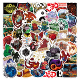 50pcs Dungeons and Dragons  graffiti stickers decorative suitcase notebook waterproof detachable stickers