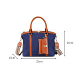 Fashion all-match large-capacity Oxford cloth mother and child bag shoulder messenger handbag fit 18mm  snap button jewelry