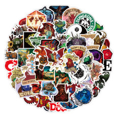 50pcs Dungeons and Dragons  graffiti stickers decorative suitcase notebook waterproof detachable stickers