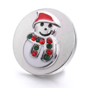 20MM  Christmas christmas snowman christmas tree  Metal snap buttons