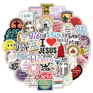 50pcs  Prayer Classics  graffiti stickers decorative suitcase notebook waterproof detachable stickers