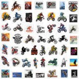 50pcs  Extreme motorcycle  graffiti stickers decorative suitcase notebook waterproof detachable stickers