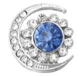 20MM  blue design enamel Rhinestone Metal snap buttons
