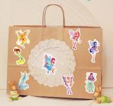 50pcs  butterfly fairy  graffiti stickers decorative suitcase notebook waterproof detachable stickers