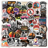 50pcs  Mountain bike outdoors  graffiti stickers decorative suitcase notebook waterproof detachable stickers