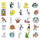 50pcs  Bugs Bunny  graffiti stickers decorative suitcase notebook waterproof detachable stickers