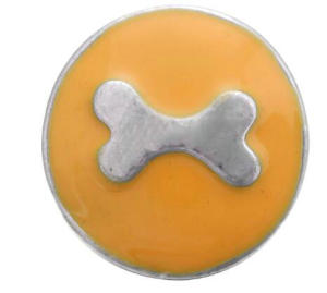 20MM  yellow design enamel Rhinestone Metal snap buttons