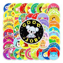 50pcs Children's reward stickers  graffiti stickers decorative suitcase notebook waterproof detachable stickers