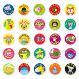 50pcs Children's reward stickers  graffiti stickers decorative suitcase notebook waterproof detachable stickers