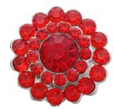 20MM Red design enamel Rhinestone Metal snap buttons