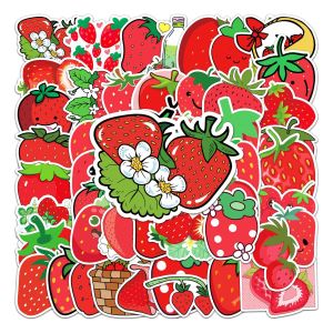 50pcs  Strawberry  graffiti stickers decorative suitcase notebook waterproof detachable stickers