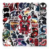 50pcs  classic movie  graffiti stickers decorative suitcase notebook waterproof detachable stickers