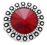 20MM Red design enamel Rhinestone Metal snap buttons