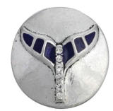 20MM Purple design enamel Rhinestone Metal snap buttons