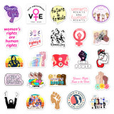 50pcs  Feminist  graffiti stickers decorative suitcase notebook waterproof detachable stickers