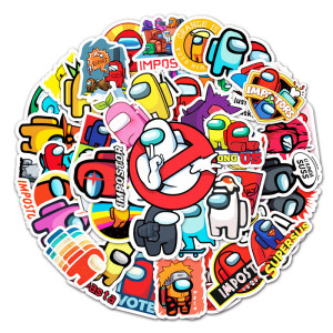 50pcs  game  graffiti stickers decorative suitcase notebook waterproof detachable stickers