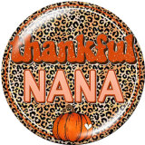 20MM Christmas Nana Mama Nurse Print glass snaps buttons