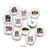 20MM Christmas  Nurse  Print  glass  snaps buttons