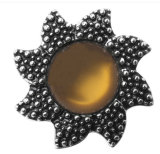 20MM Orange design Rhinestone enamel Metal snap buttons