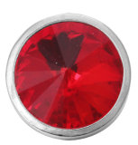 20MM red design Rhinestone enamel Metal snap buttons