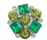 20MM green design Rhinestone enamel Metal snap buttons